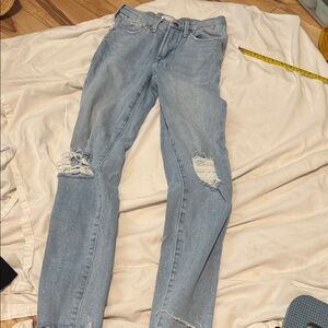 Good American Sky Blue Denim Jeans 25